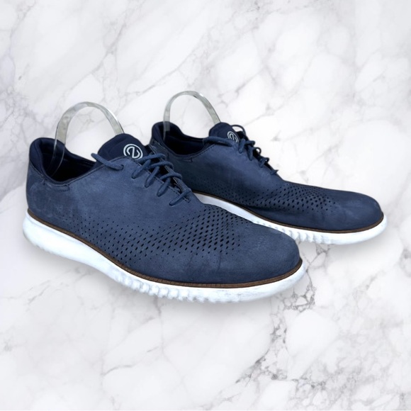 Cole Haan ZEROGRAND Suede Wingtip Oxford Shoes